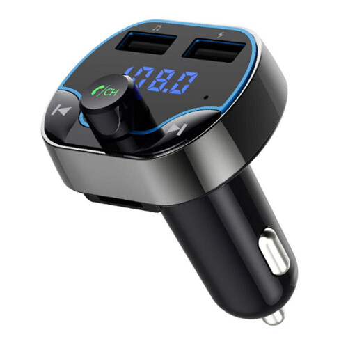 Quelima T24 bluetooth 4.2 Car bluetooth Transmitter Car MP3 Player U disk Car Mp3 Card Machine 2