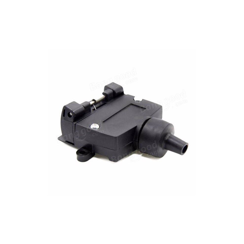 7Pins Flat Trailer Socket Connector 7Ways Female Trailer Adapter Caravan Rv Boat Truck 1 Light 840079318473