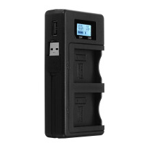 FW50-C USB Rechargeable Battery Charger Mobile Phone Power Bank for Sony NP-FW50 DSLR Camera Battery with LED Indicator