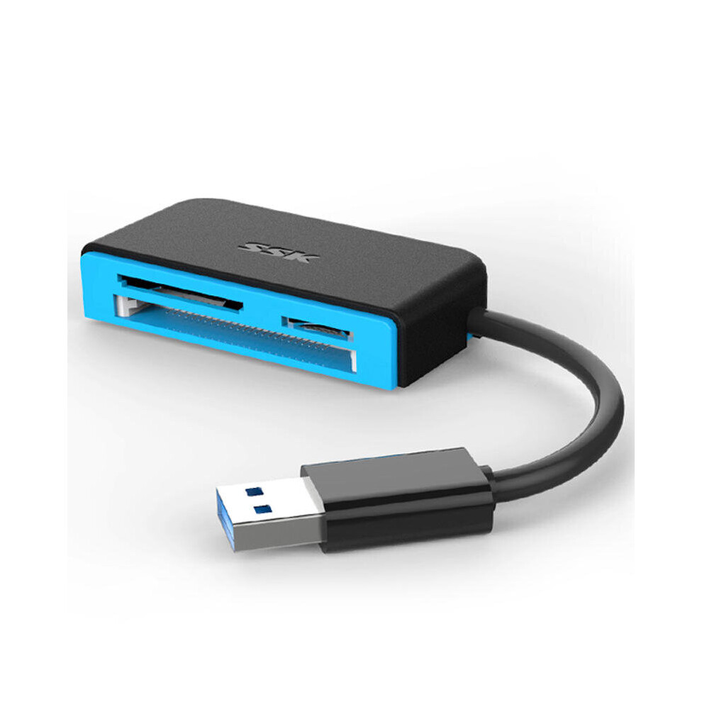 Scrm330 3-In-1 Usb 3.0 To Micro Sd Tf Cf Sd Card Reader Black 4151093654444