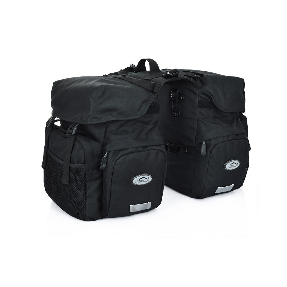 50L Waterproof Rear Side Seat Saddlebags For Motorcycle Bike Carrier Scooter Bag Color Black 4191026504972