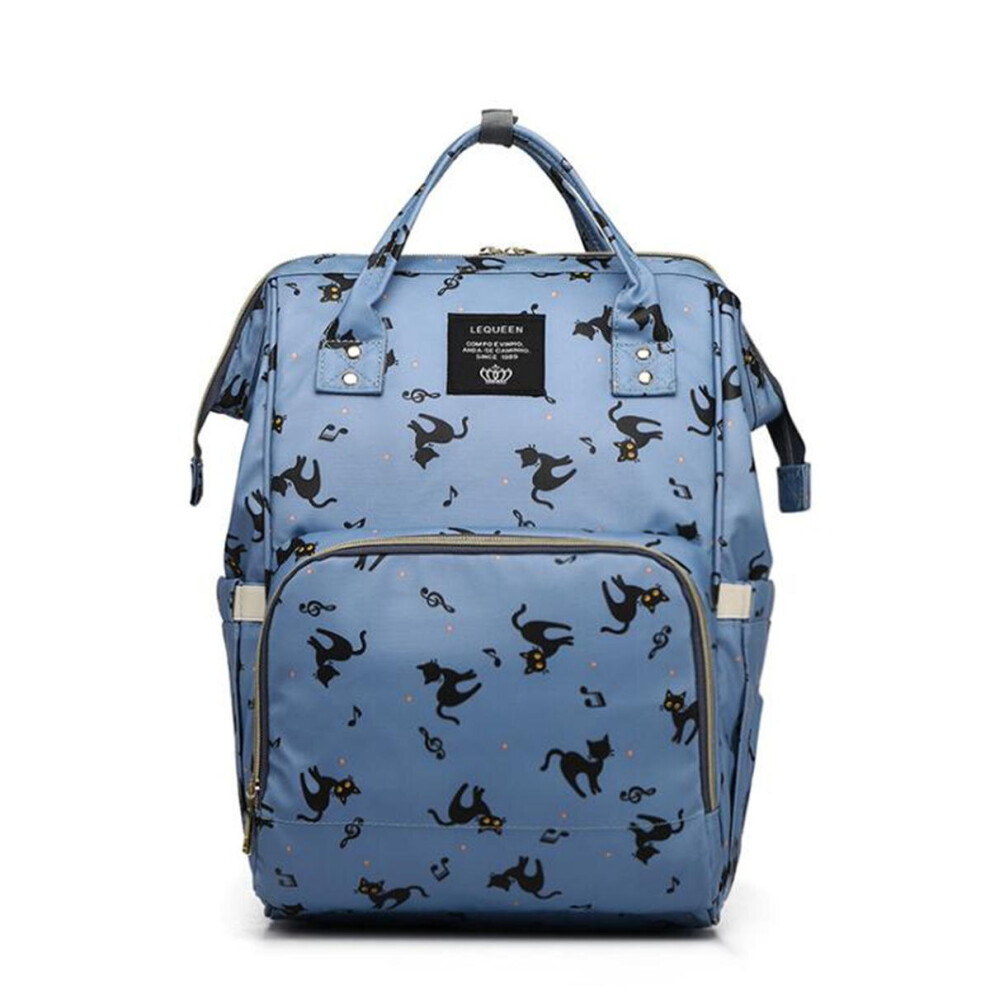 Mummy Backpack Multi-function Large-capacity Bag Expectant Travel Outdoor Maternal and Child Package BLUE