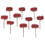 20pcs Red Buffing Polishing Wheel for Dremel Rotary Tool 5
