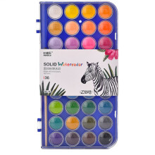 36 Colors Solid Watercolor Paint Set Hand Painted Watercolor Pigment Art Painting Tools Supplies