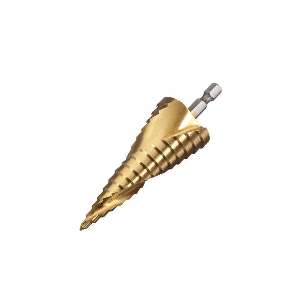 4-32Mm Hss 4241 Step Drill Spiral Groove Ladder Drill Hexagon Shank 8651938566360