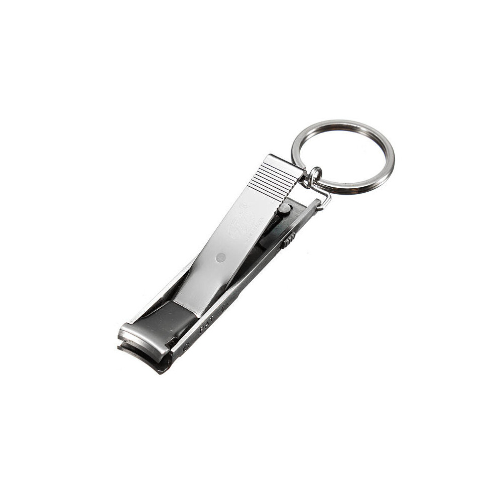 Ultra Thin Foldable Nail Clipper S.Steel Keychain Cuticle Cutter