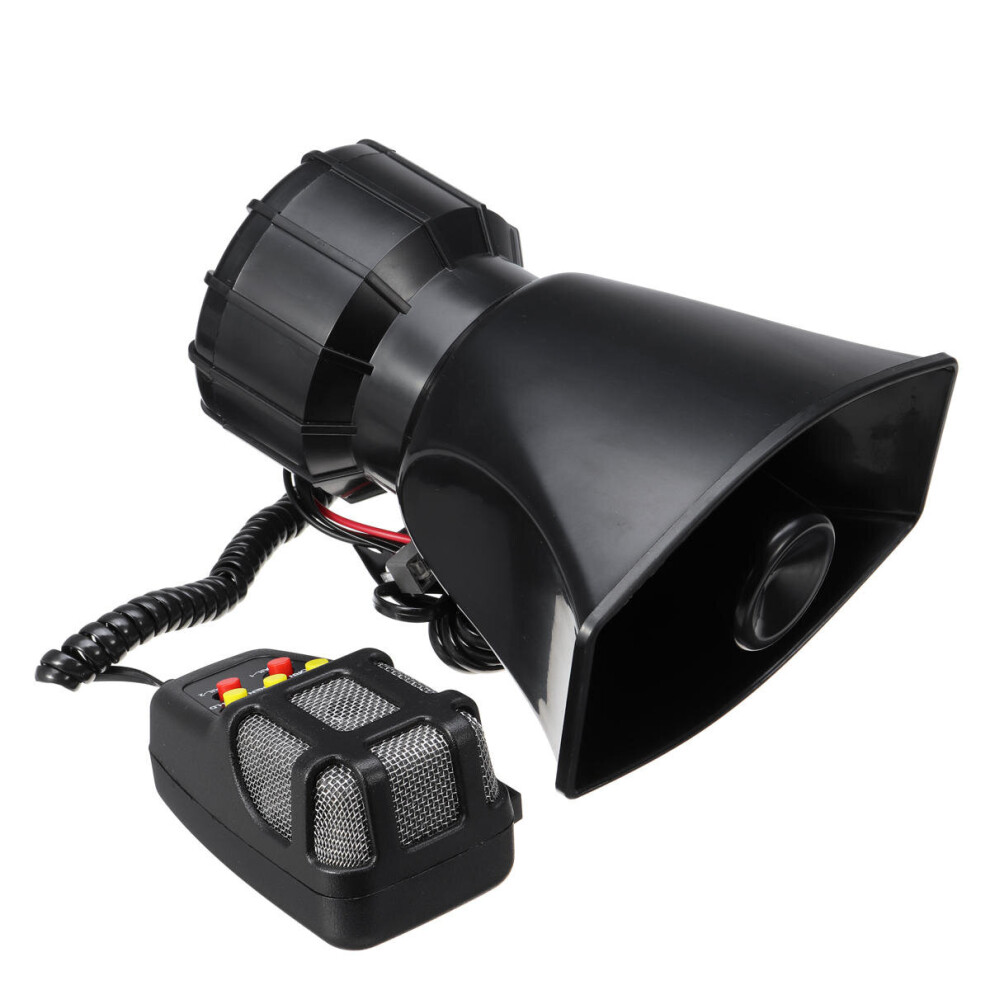 125Db 12V 5 Sound Electric Air Horn General Tone Alarm Car Horn With Mic 5202984937821
