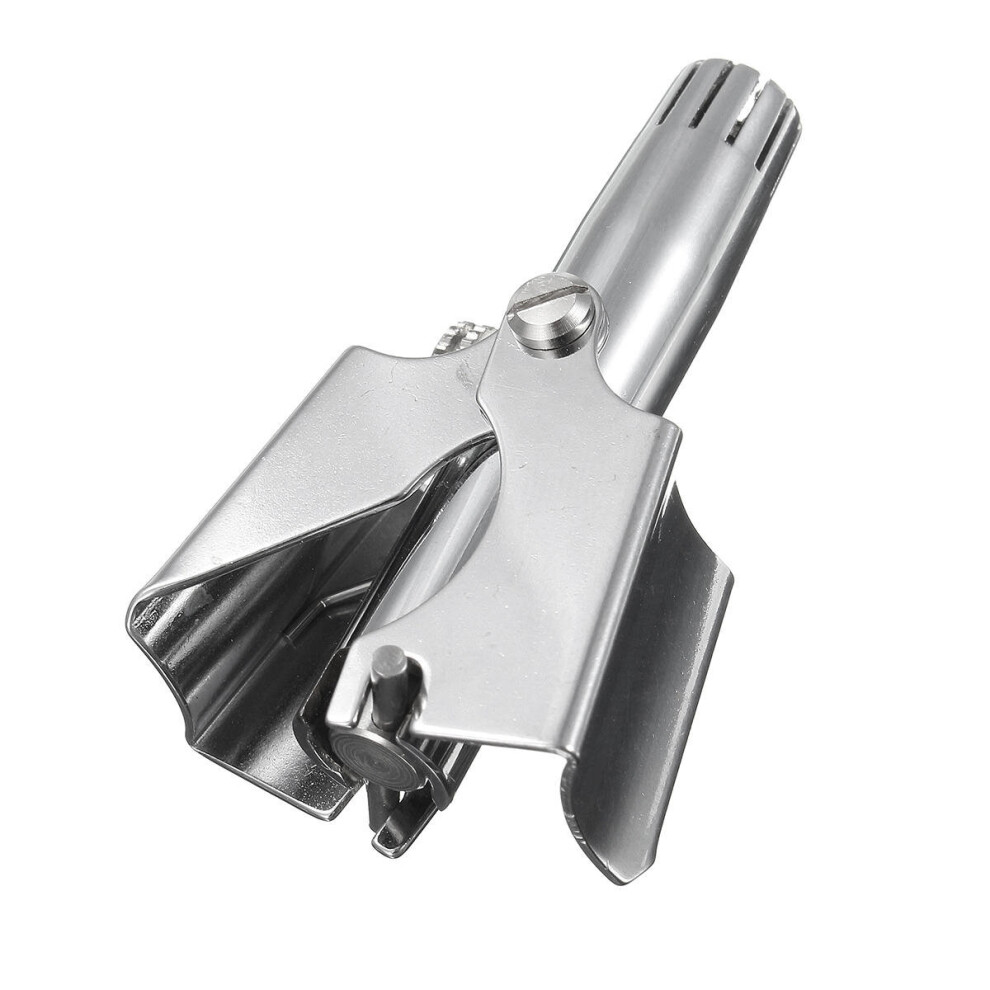 Manual Nose Face Ear Hair Trimmer Removal Cutting Clipper Stainless Steel