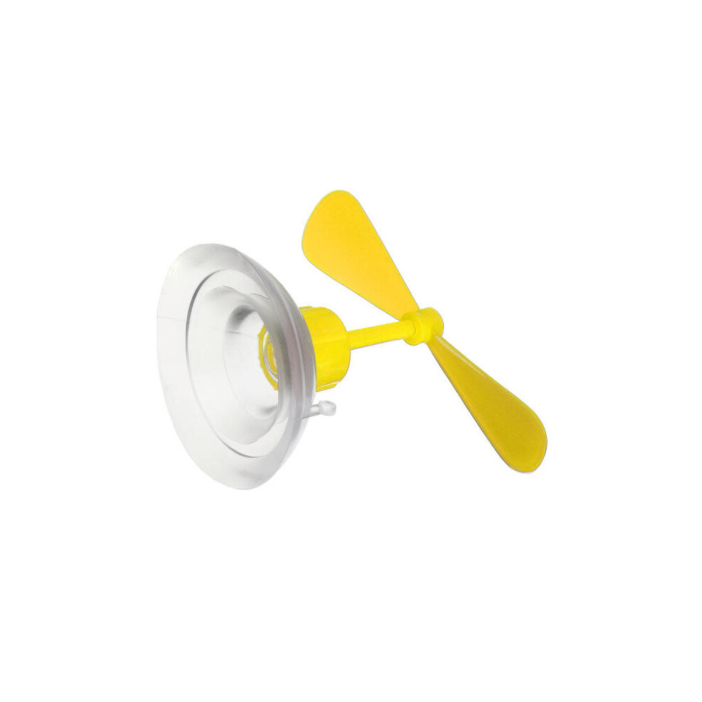 5 Pcs Universal Motorcycle Rubber Helmet Fan Style Decorate Accessories Suction Cup Propellers Colour Yellow 840079321213