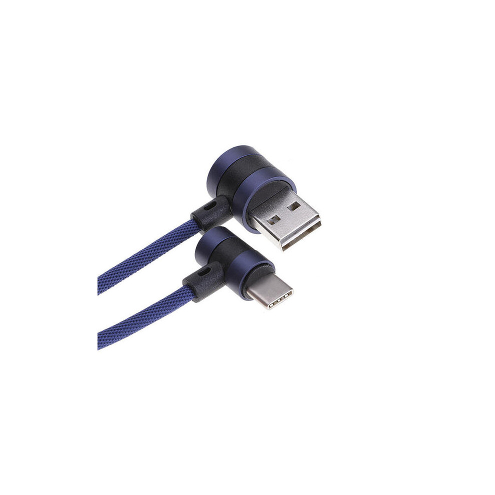 90 Degree Type C Fast Charging Cable 1M For S8 Oneplus 5T Xiaomi 6 Mi A1 Note 3 Color Black 6441594704495