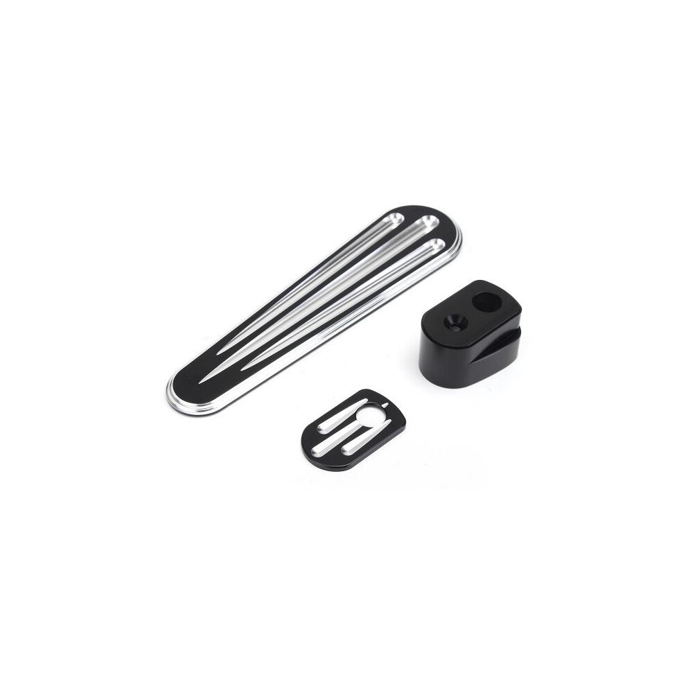 Ignition Switch Cap With Dash Insert Aluminum For Harley Touring Street Road Glide 96-13 Black 4191026508192
