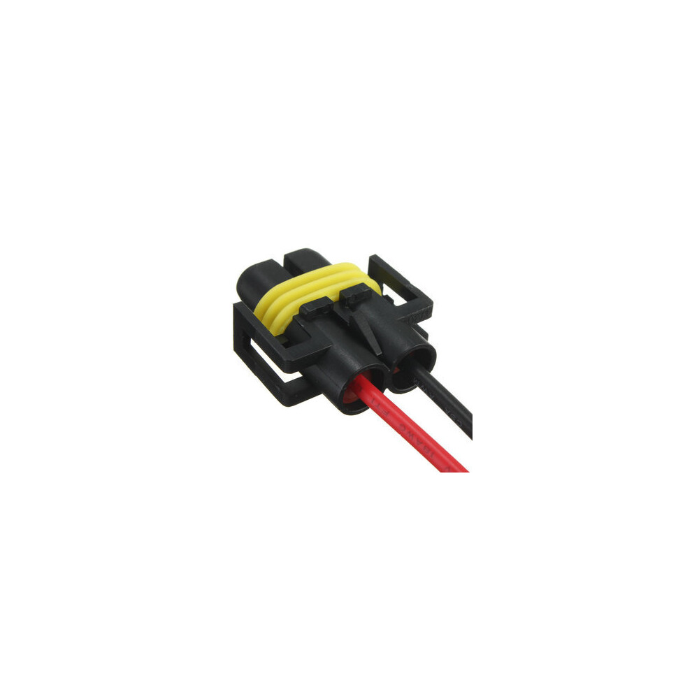 10Pcs H8 H11 Female Adapter Wiring Harness Sockets Wire For Headlights Or Fog Lights 840079104885