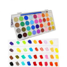 36 Colors Gouache pigment Set Art Travel Portable Solid Watercolor Paint Cakes Kit For Kids Water color Paint Set
