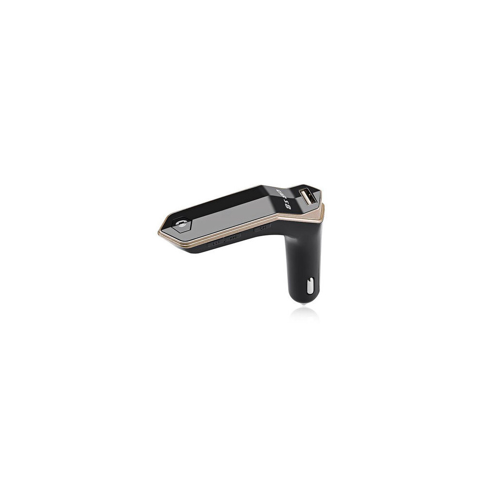 5V 3.1A S8 Hands-Free Car Fm Transmitter With Bluetooth Color Gold 840079313645