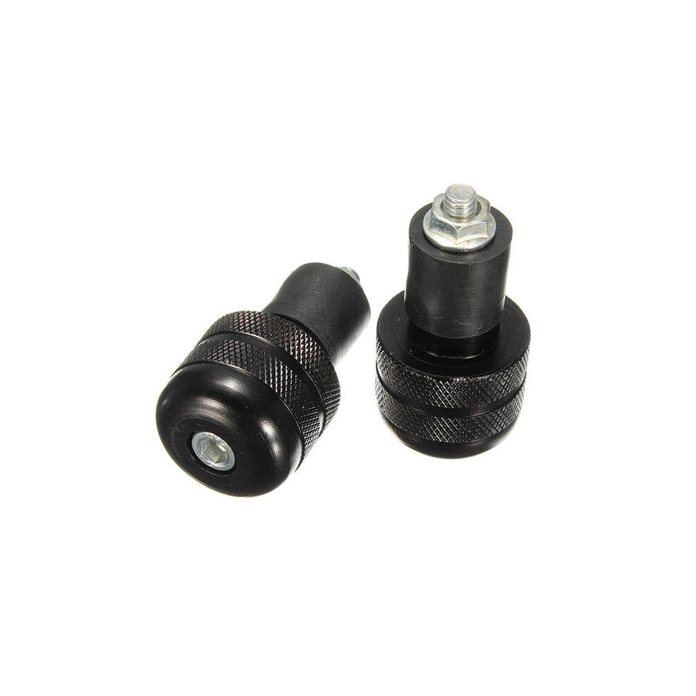 A Pair 22Mm Motorcycle Round Handlebar End Weight Balance Plug Colour Black 840079324542