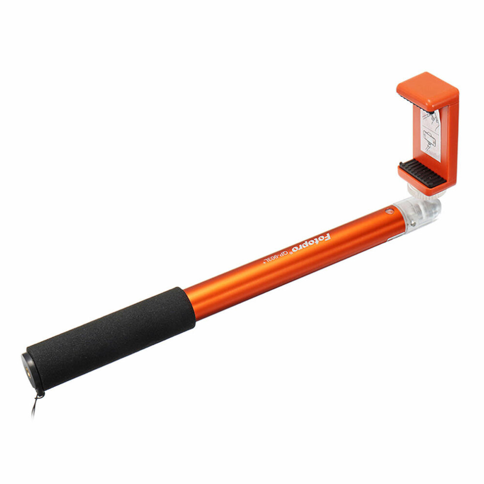 Qp-903L Extendable Telescopic Monopod Selfie Pole Stick Selfie Stick For Phones Orange 4151093614080