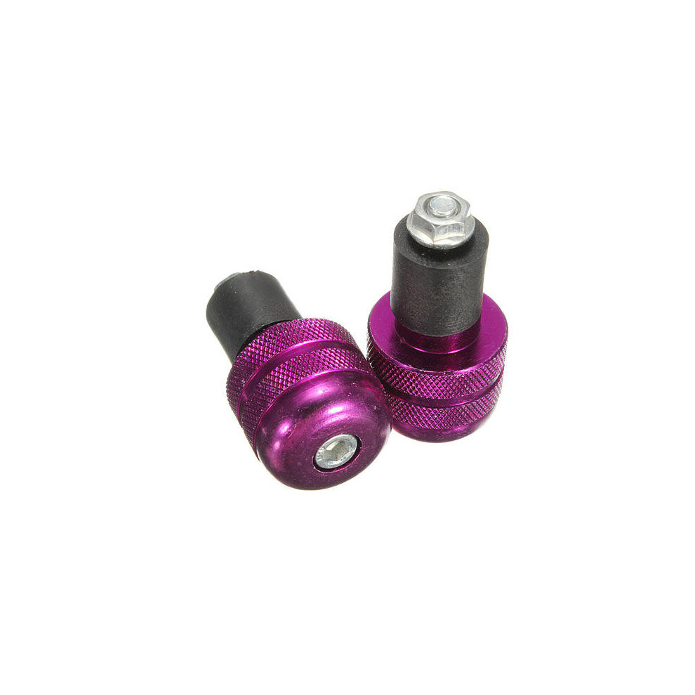 A Pair 22Mm Motorcycle Round Handlebar End Weight Balance Plug Puple Colour 840079324559