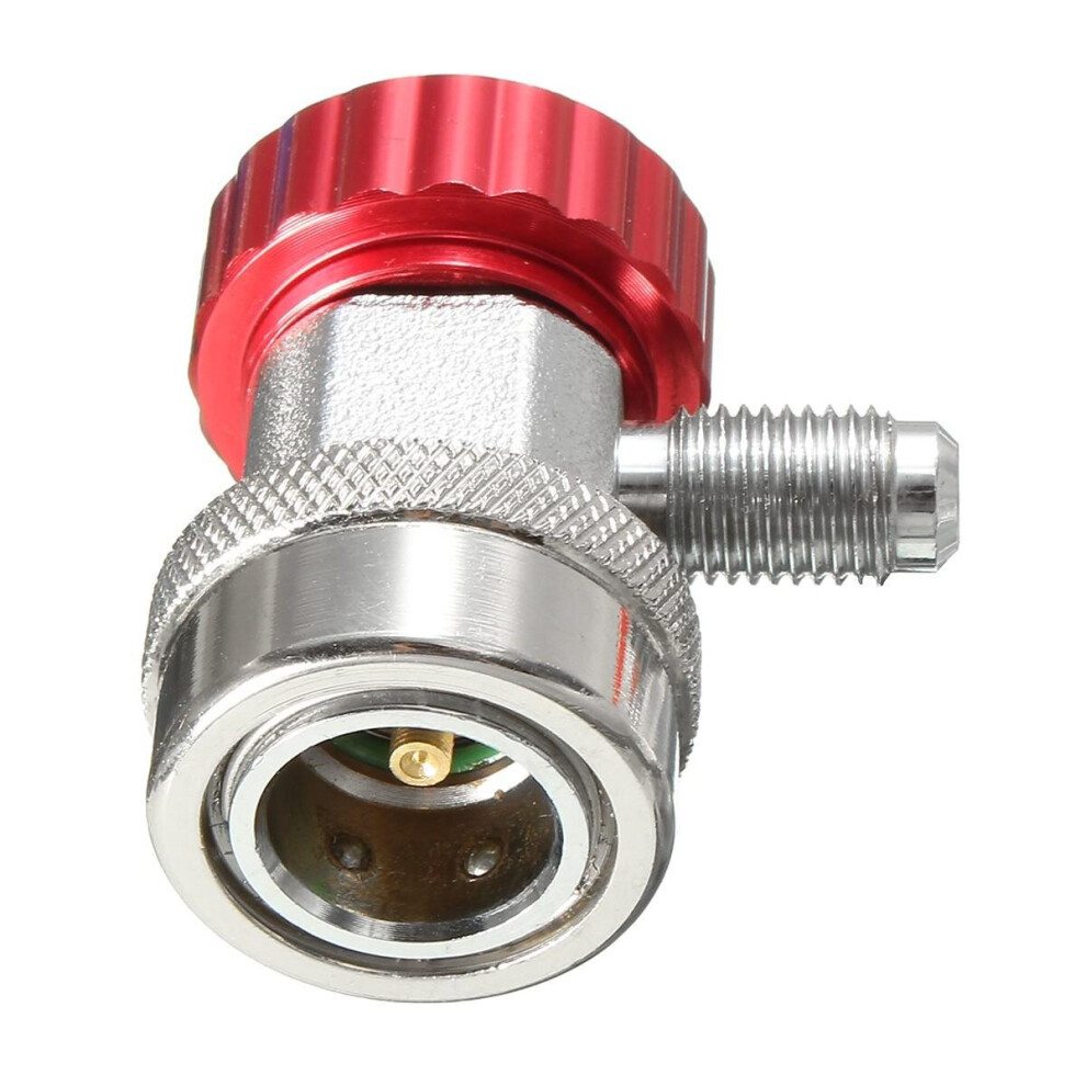 R134a Ac Adjustable Quick Coupler Adapter Fitting High Low Manifold Gauge Conversion Set Red 6901722562828