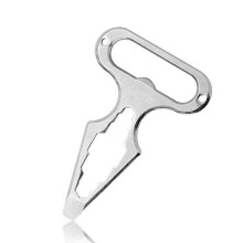2-Pack Outdoor EDC Wrench Tool - Stainless Steel Pocket Multi-Tool with Wrenches, Screwdriver, Bottle Opener, Bolt Driver