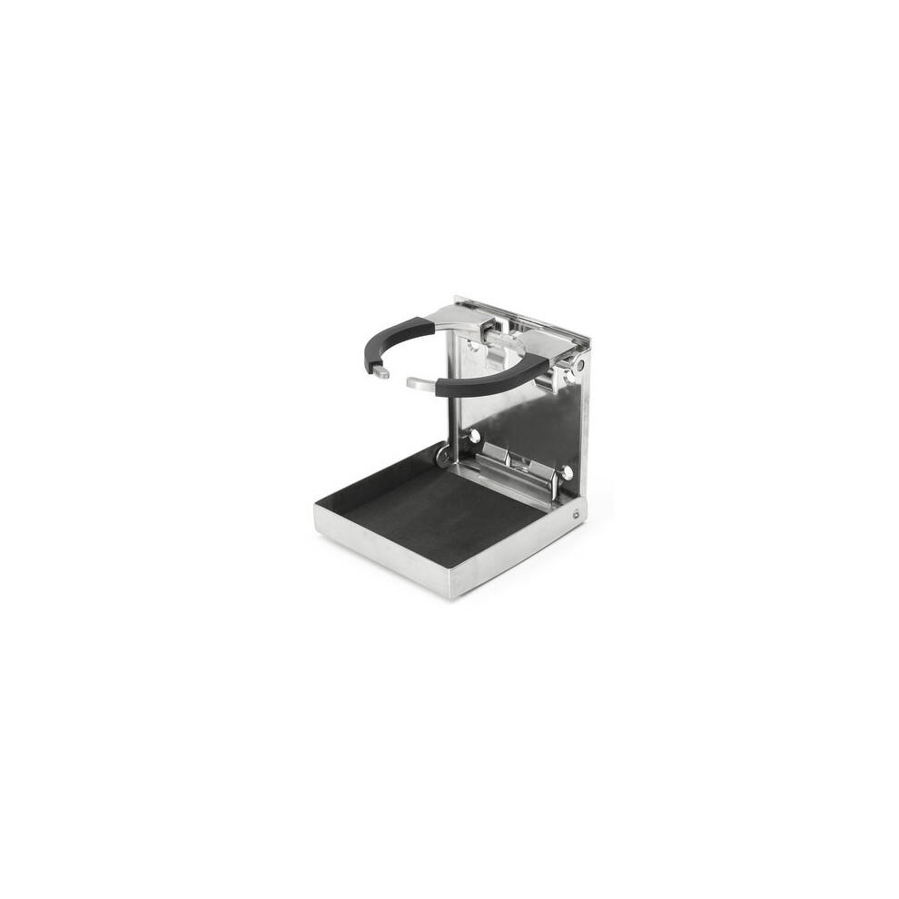 Stainless Steel Adjustable Folding Drink Cup Holder Water Bottle Holder For Marine/Boat/Car/Caravan 869692693477