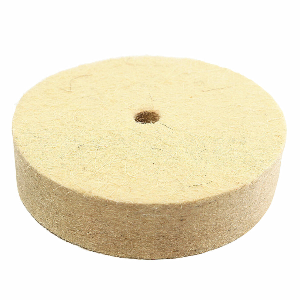 2Pcs Polishing Buffing Wheel Wool Felt Polisher Disc Pad 840079349798