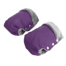 Waterproof Winter Stroller Warm Gloves Pushchair Hand Muff Mitten Pram Accessory PURPLE COLOR