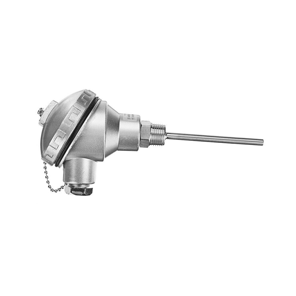 PT100 Temperature Sensor 4inch Probe with 1/2inch NPT Threads & Terminal Head