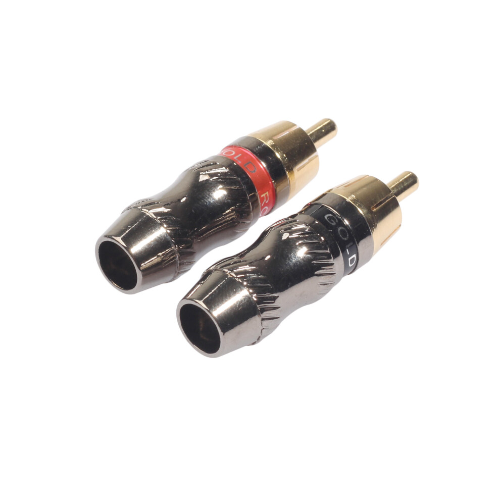 Rexlis -Plated Rca Male Soldering Plug Tr026 Hifi Audio Cable Rca Male Video Audio Connector For Cable Gold 4151093657902
