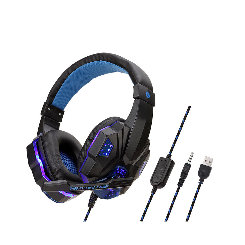 3.5Mm Led Gaming Headset Mute Headphone With Microphone For Ps4 Switch Laptop Game 4151093634019