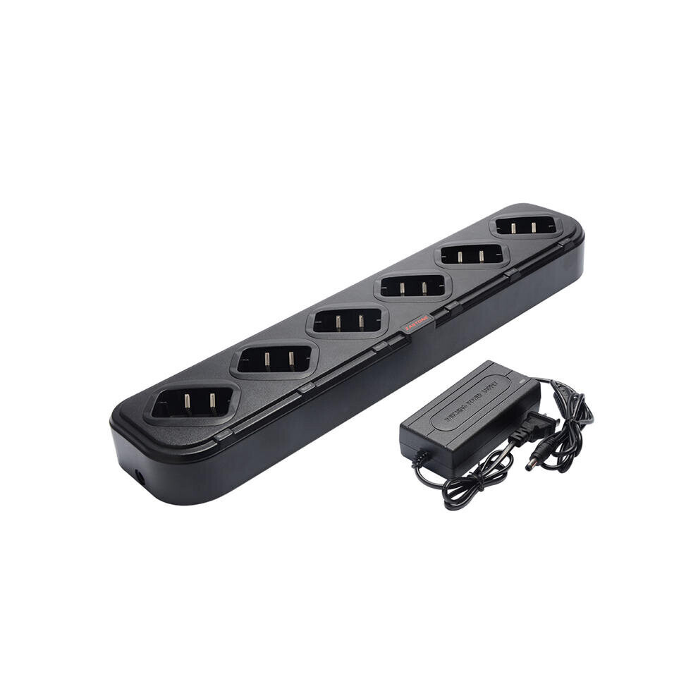 Charger For Walkie Talkie Baofeng Uv-5R Uv-5Re Six Way Single Row Universal Rapid Charger Light/Red 4151093600700