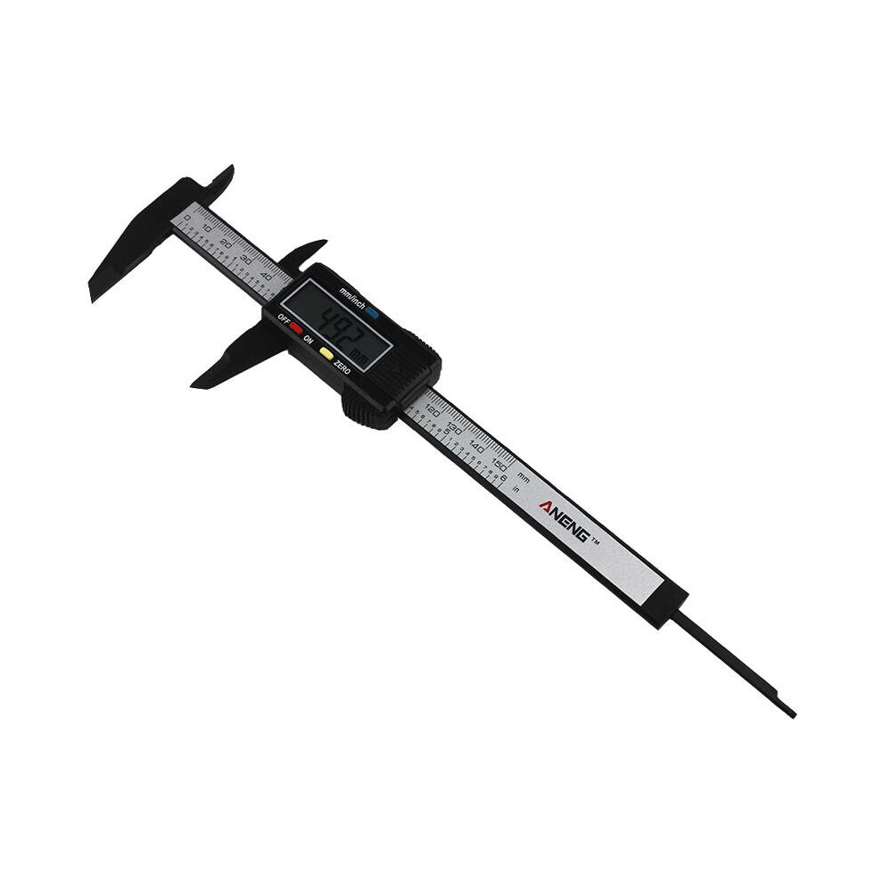 150Mm 6Inch Lcd Digital Vernier Caliper Electronic Micrometer Carbon Fiber 6901722568448