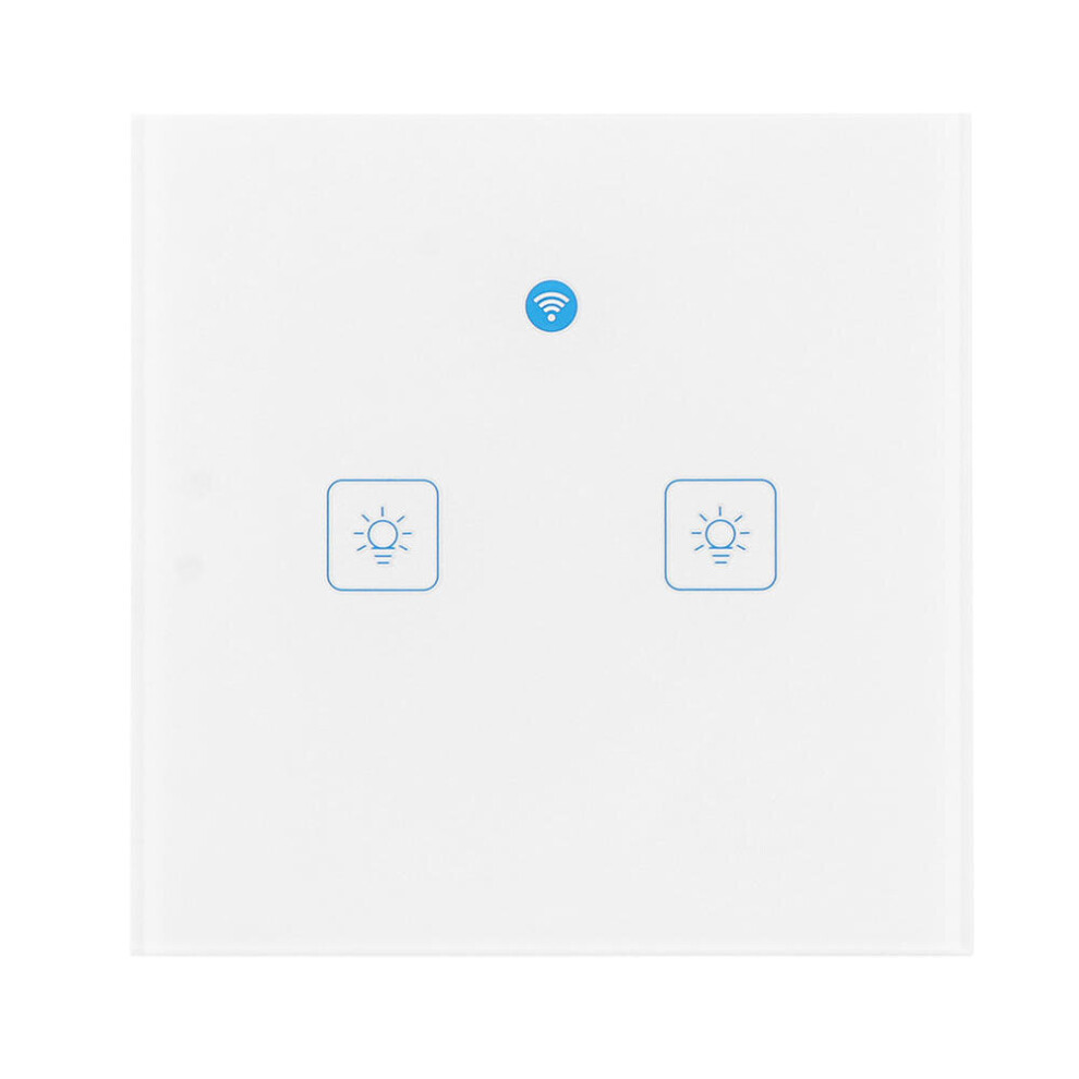 Ewelink Ac90-250V 2A/400W Wifi Touch Wall Switch Luxury Glass Panel Touch Led Wi-Fi Wireless Remote Control Light Switch 4151093677818