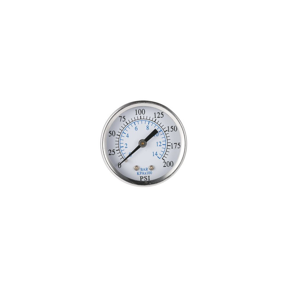 Ts-50-14 Portable Pressure Gauge Air Compressor Hydraulic Vacuum Gauge Manometer Pressure Tester 0-200Psi 0-14Bar 1/4 Npt Pressure Gauge 8651963789802