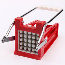 Potato Chipper Slicer Stainless Steel 2 Blades French Fry Maker Chips Cutter Potato Roller Cutter