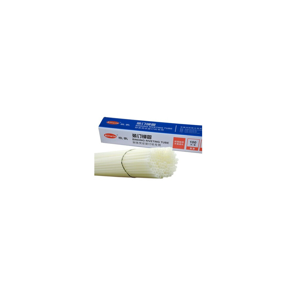 100 Pcs/Set Binding Riveting Tude 5.2Mm Financial Binding Nylon Pvc Tube 4151093649792