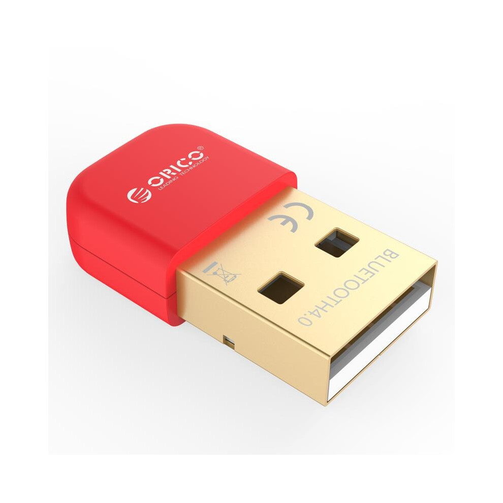 Red Bta-403 Mini Bluetooth Adapter For Pc Laptop Size 4.0