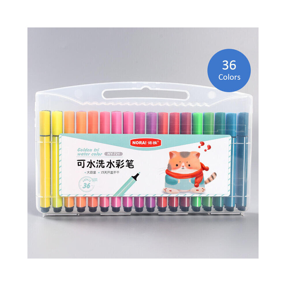 NY-721  Triangle-shape Watercolor Pens Graffiti Pen Art Markers Pen Drawing Sketch Colored Pen-image-OPC-P79C66Y-NEW