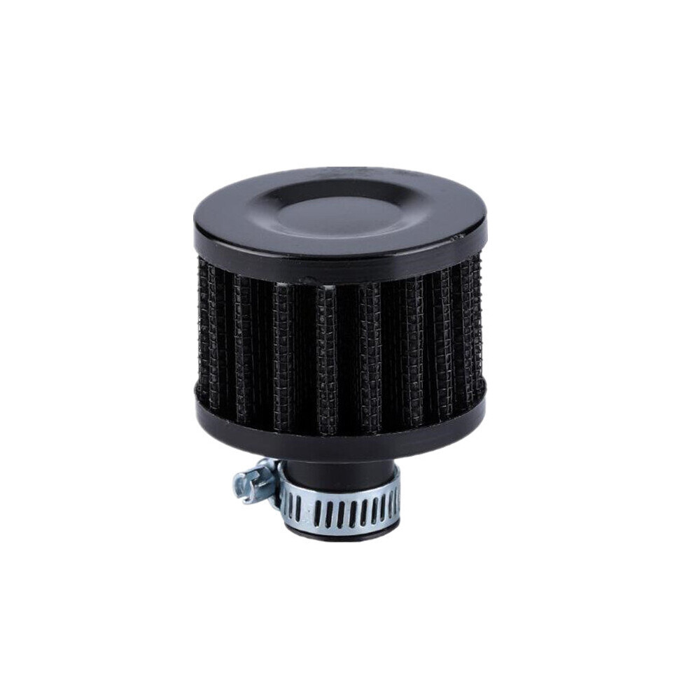 2Pcs 12Mm Motor Oil Cold Air Intake Filter Kit Crank Case Vent Cover Breather Color Black 840079112224