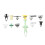 124Pcs Car Door Fender Trim Clip Body Screws Push Type Retainer Car Fastener Clip Kit 2