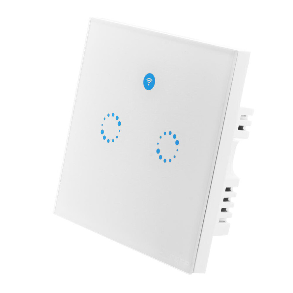 T1 Ac 90V-250V 600W Wifi And Rf 86 Type Smart Wall Touch Light Switch Module Works With Amazon Alexa 2Gang 4151093677900