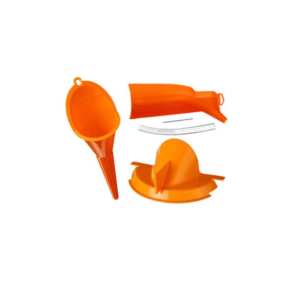 Motorcycle Crankcase Fill+Primary Case Oil Fill+Drip-Free Oil Funnel For Harley Touring Orange 5202984947233
