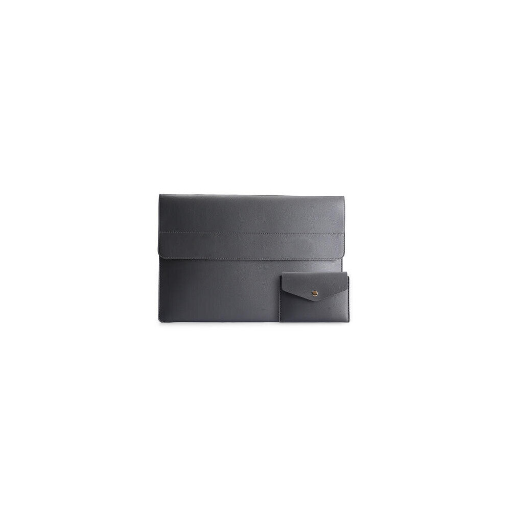 Laptop Bag Simple Fashion Waterproof Large Capacity For 14 Inch Notebook Grey 4151093649549