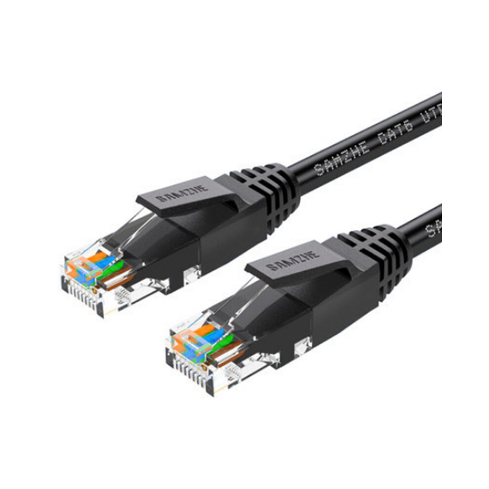 Tzb-6015 2M Comworking Cable Rj45 Cat 6 Ethercom Cable Gigabit Comwork Patch Cord Lan Comworking Cable Adapter For Pc Computer Black 4151093617821
