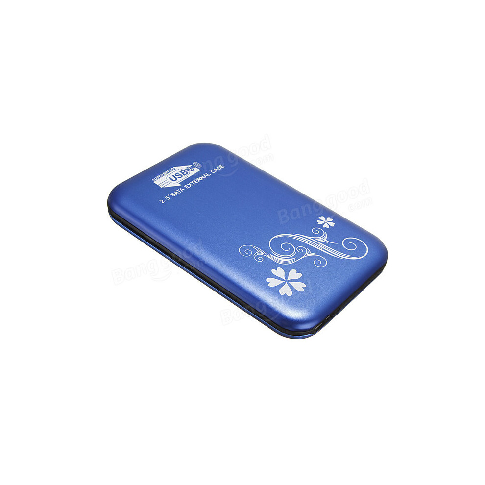 Usb 3.0 2.5Inch Enclosure Box Slim Sata Hdd Hard Disk Case Blue 4151093618125