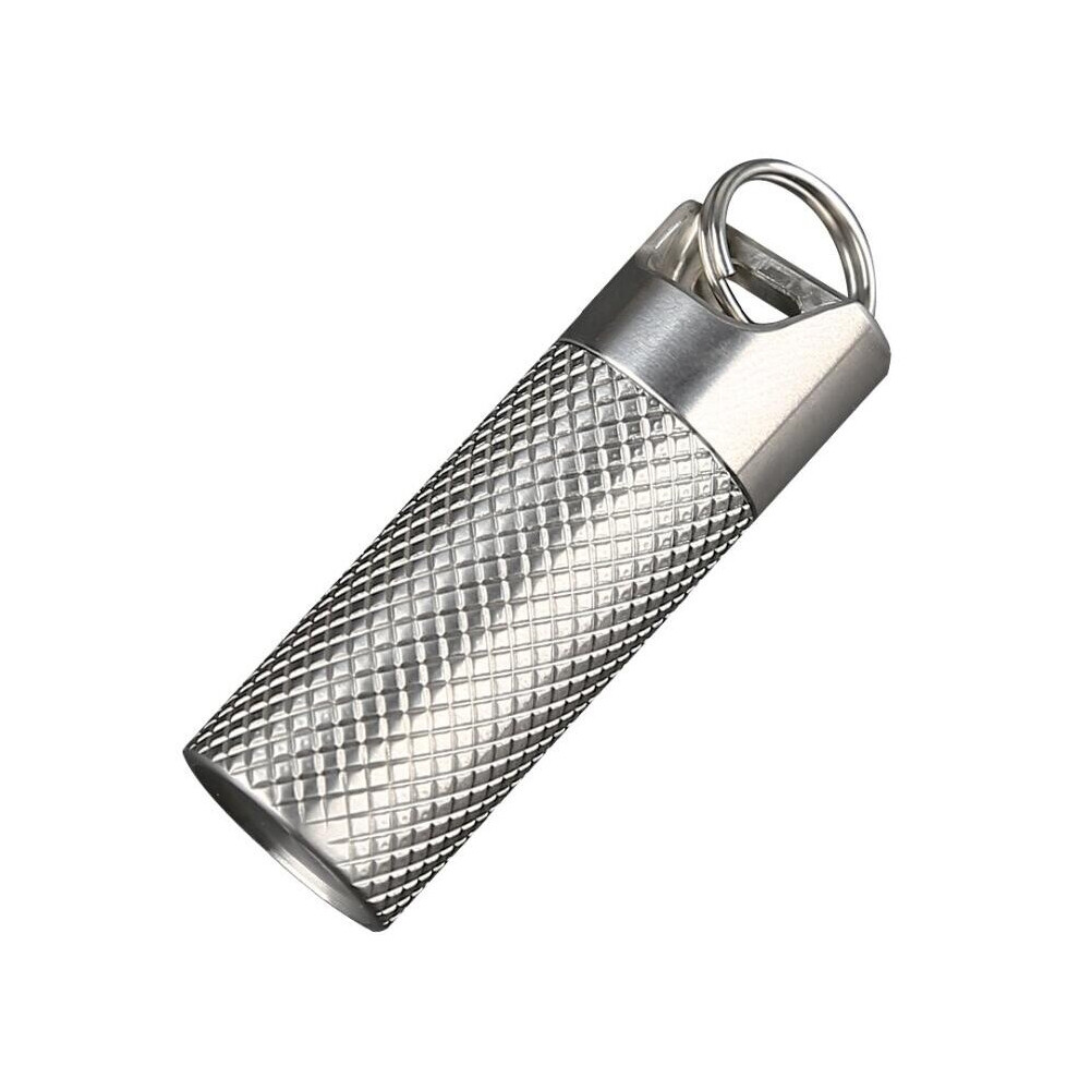 EDC Mini Waterproof Pill Case Titanium Seal Storage Tank Holder Container Outdoor Camping S
