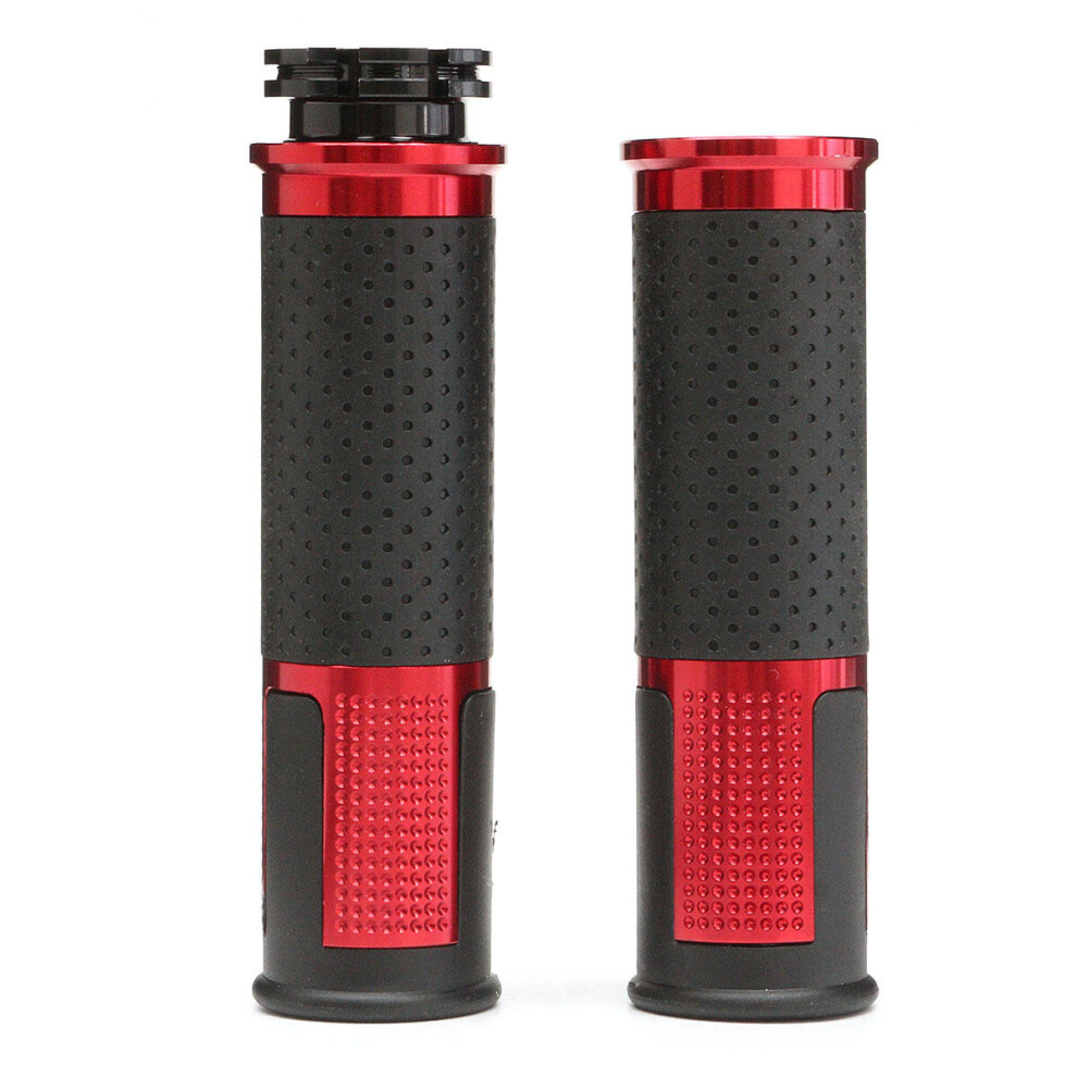 Universal Cnc Motorcycle 22Mm Handlebar Gel Hand Grips For Honda/Kawasaki Color Red 5202984948858