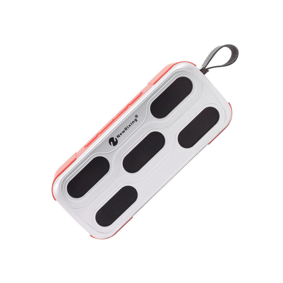 Outdoor Wireless Bluetooth Speaker Tf Card U Disk Aux Waterproof Shockproof Stereo Speaker With Mic Red 6441594709636