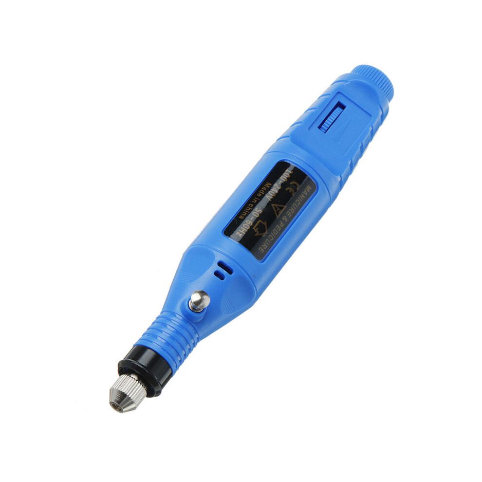 Light Professional Acrylic Electric Engraving Pen Nail Art Drill File Manicure Pedicure Polishing Tools Kit