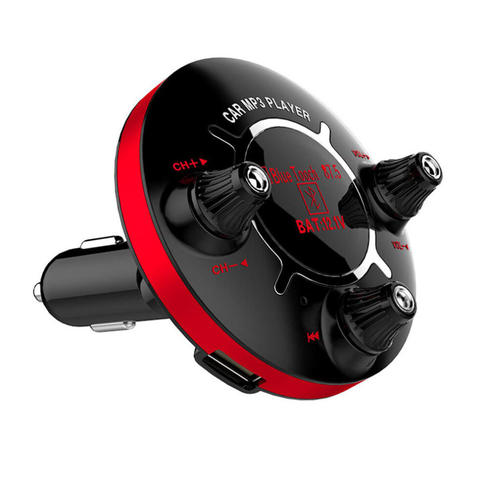 2.1A 3.5Mm Aux Dual Usb Digital Display Bluetooth Fm Transmitter Fast Charging Usb Car Charger For Iphone 8Plus Xs 11Pro Huawei P30 S10+ 6441594710045