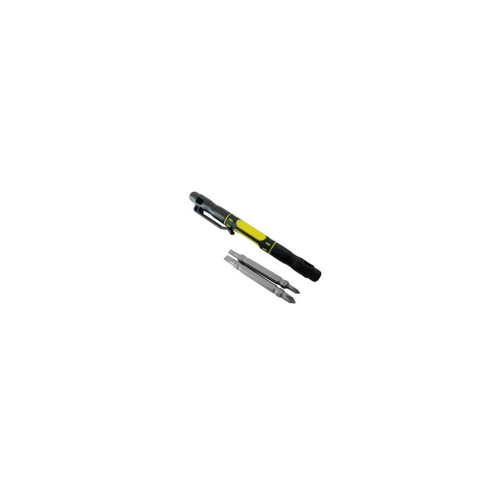 2Set Multifunctional 4 In 1 Alloy Slotted Screwdrivers Pen Style Precision Dual Interchangeable Repair Tool Kit 8651961789712